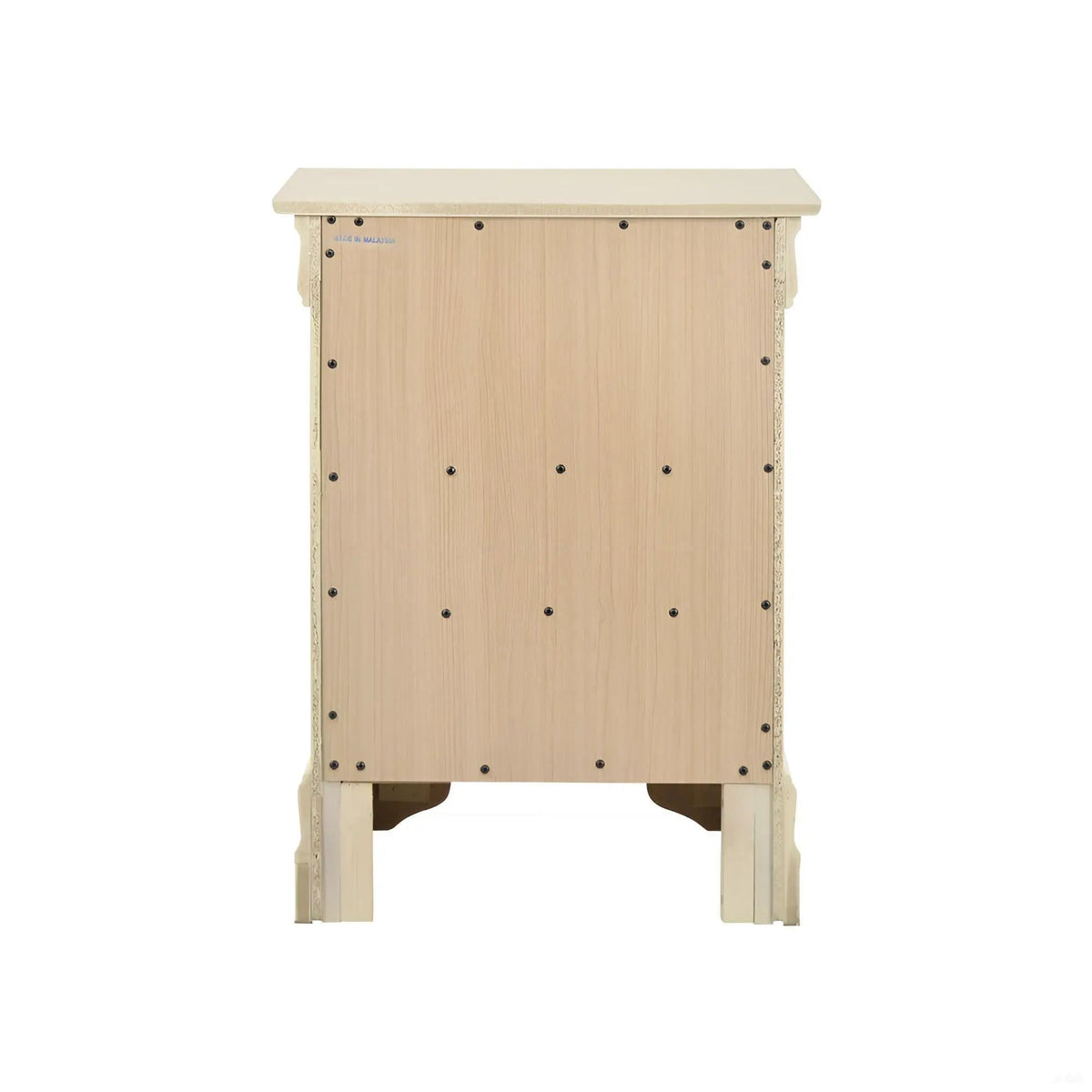 Louis Phillipe Nightstand | Traditional Wood Design | English Dovetailed Drawers | Metal Center Guides