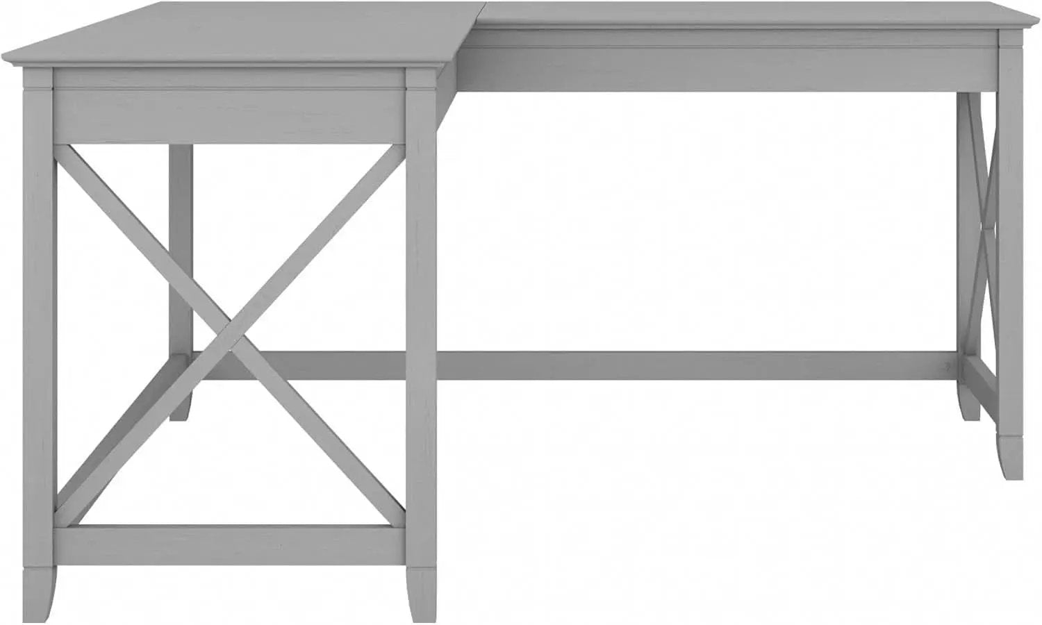 Bush Furniture Key West 60W L Shaped Desk Cape Cod Gray from PriceLows™