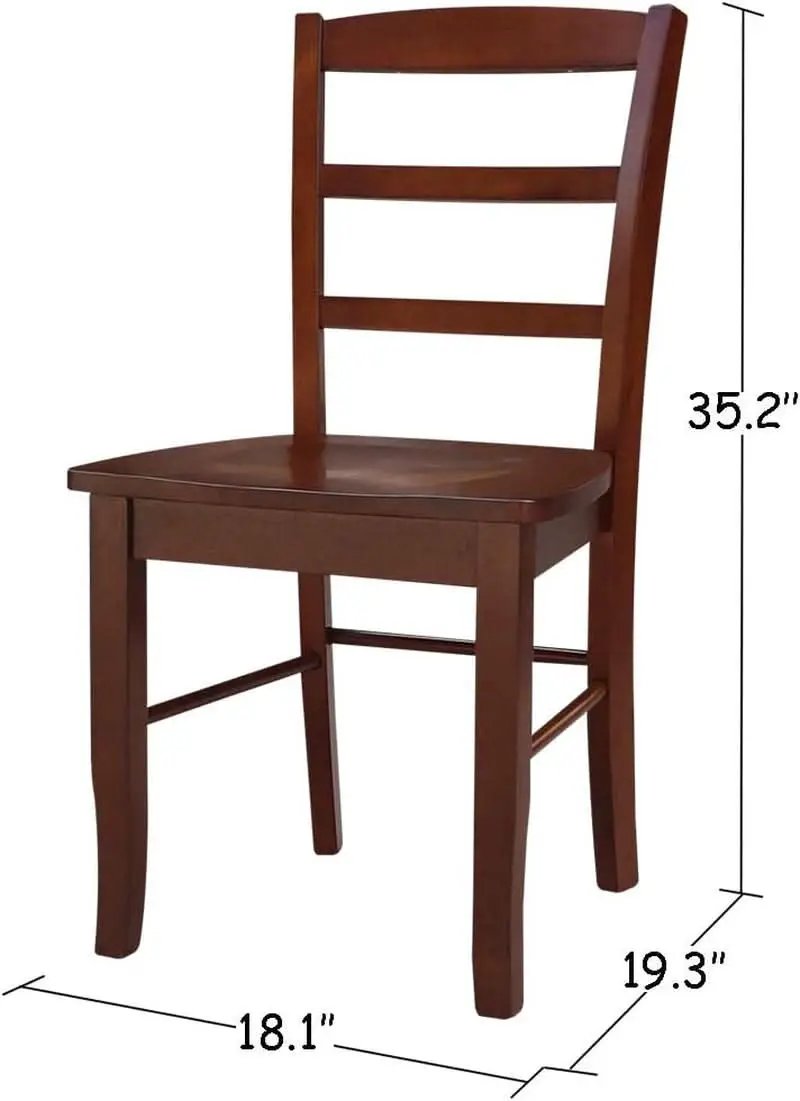 International Concepts Madrid Ladder Back Chair Espresso from PriceLows™