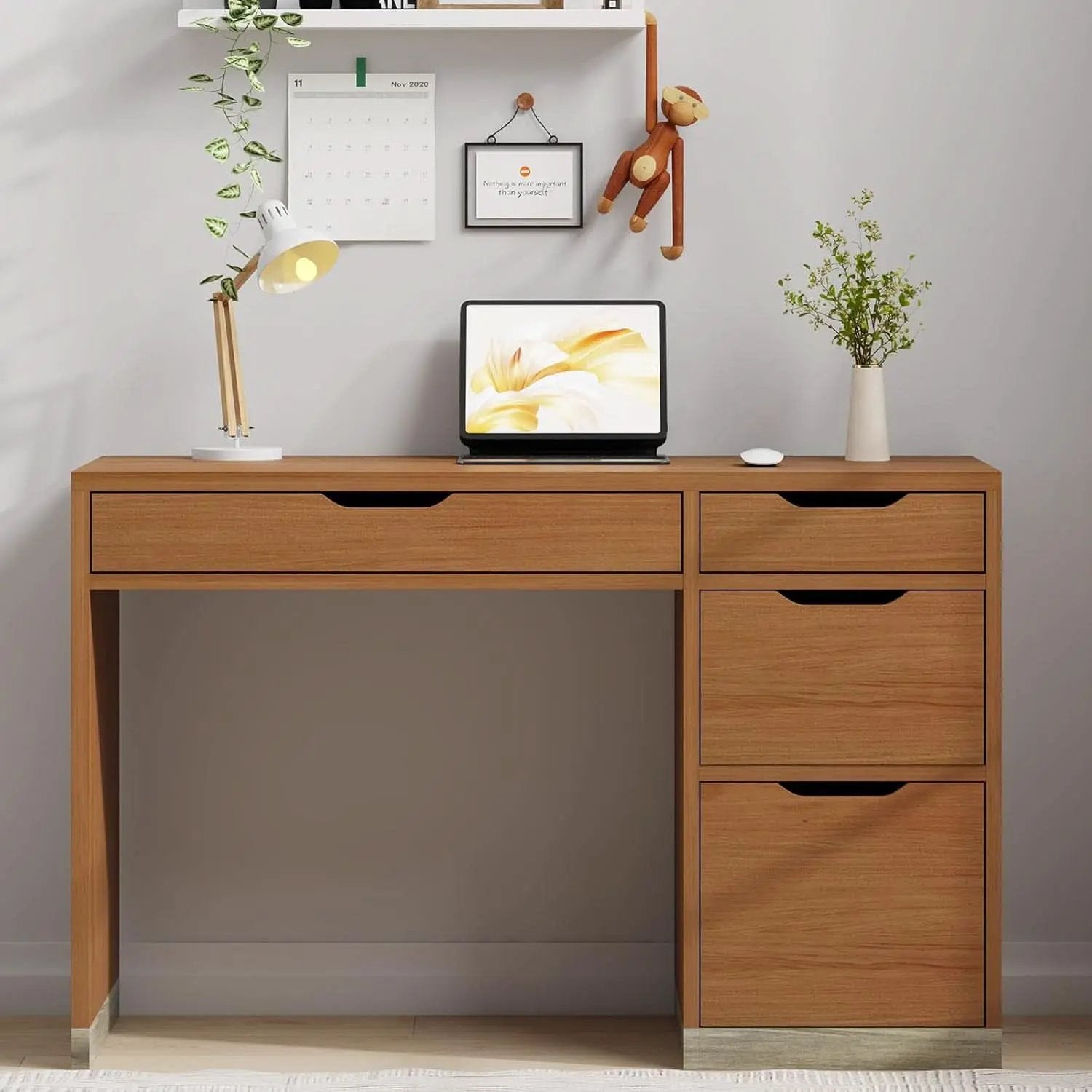 Espresso Forty Eight Inch Desk For Small Home Office from PriceLows™
