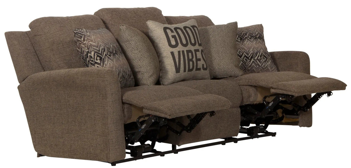 Calvin Reclining Sofa | 4 Pieces | Chenille & Fabric | Living Room