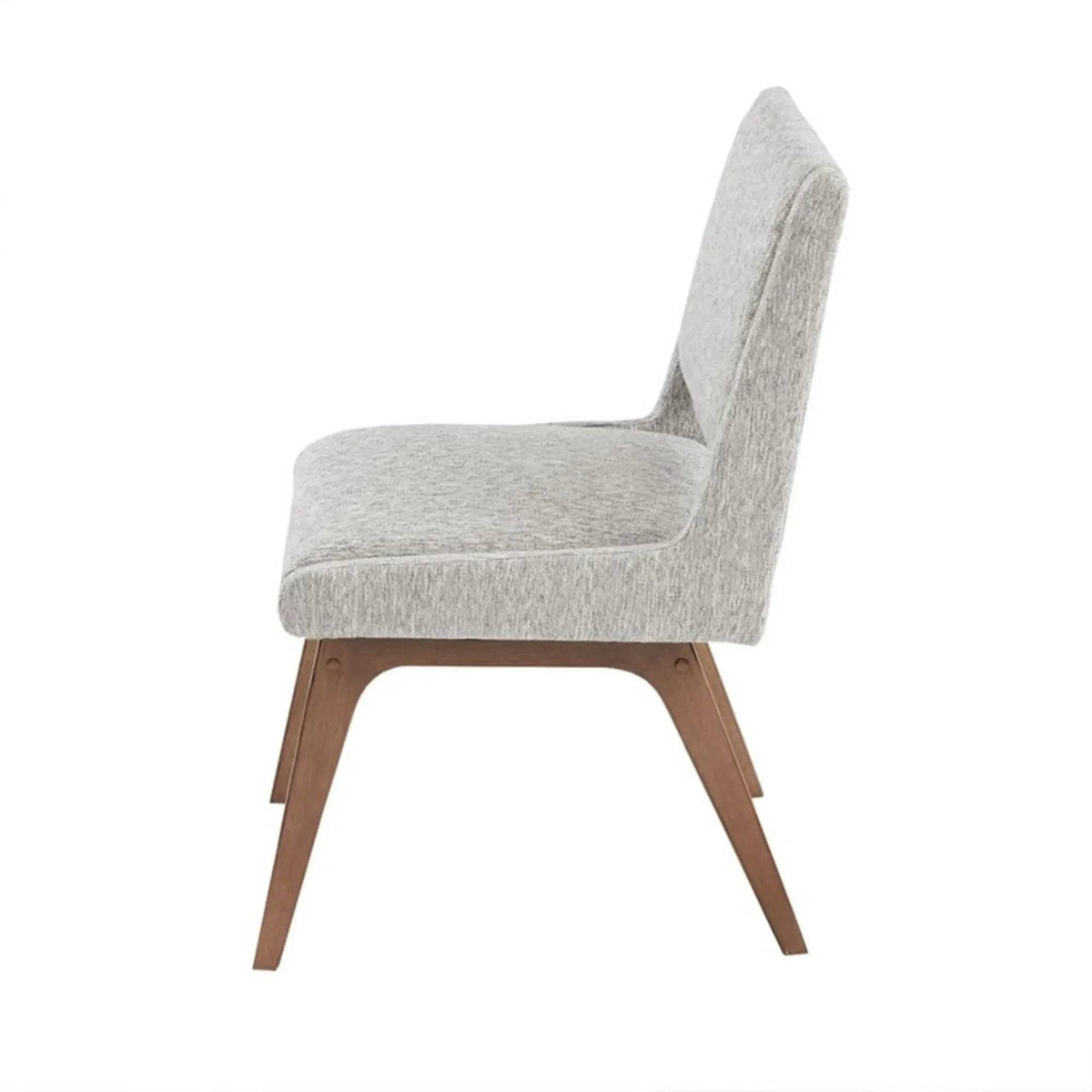 Boomerang Dining Side Chair With Upholstered Cushions (Set of 2) | Chair Set | Wood | Light Gray