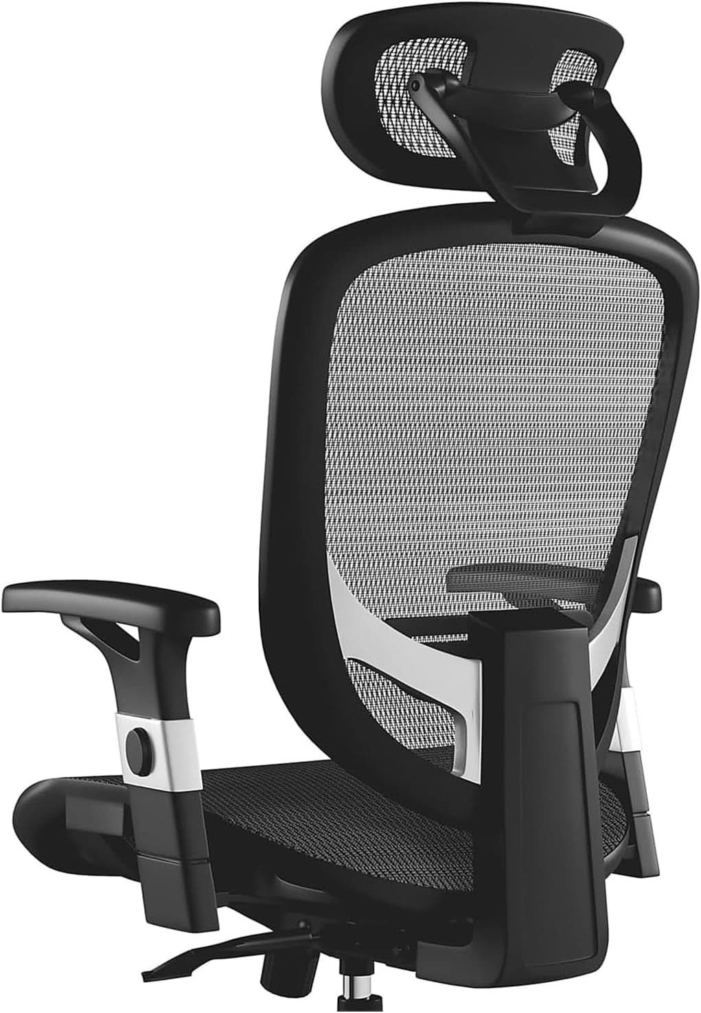 Hyken Ergonomic Mesh Swivel Task Chair Adjustable Black Office Chair from PriceLows™