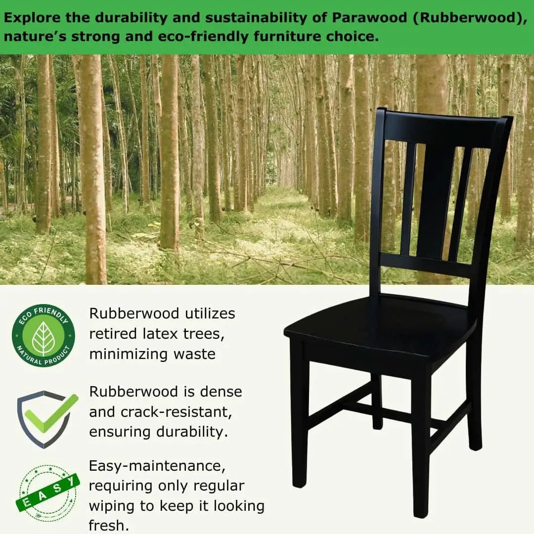 San Remo Splatback Dining Chairs Set Of Two, Black from PriceLows™