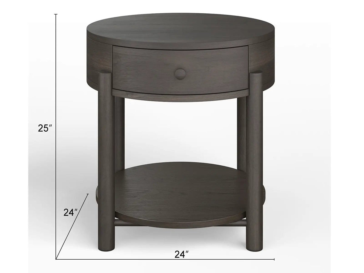 Hadleigh Round End Table | 2 Pieces | Wood | Living Room