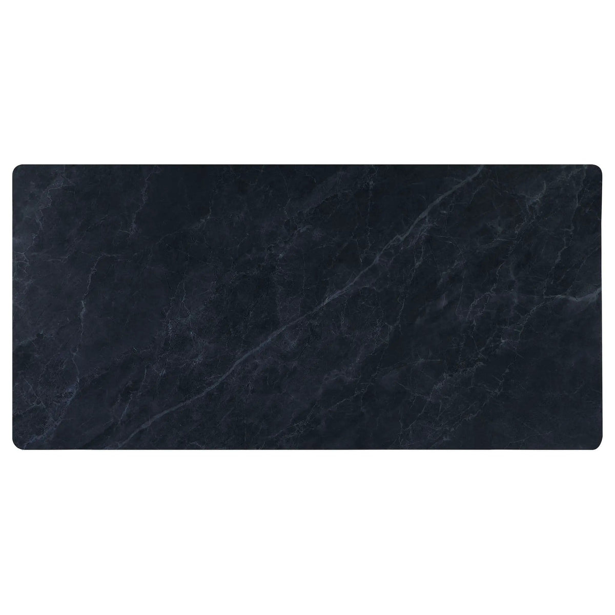 Desden 79-inch Rectangular Sintered Stone Dining Table | 78.75 x 39.25 x 29.5 in | Marble & Stainless Steel | Grey