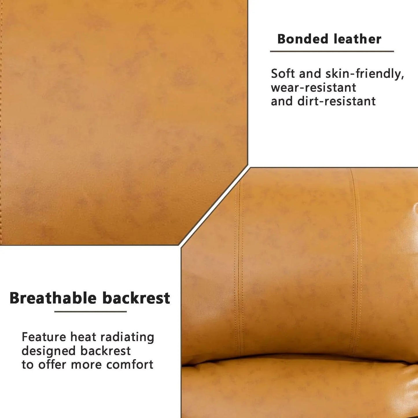 Leather Recliner Sofa Set With Drop Table Ginger 3Seater from PriceLows™