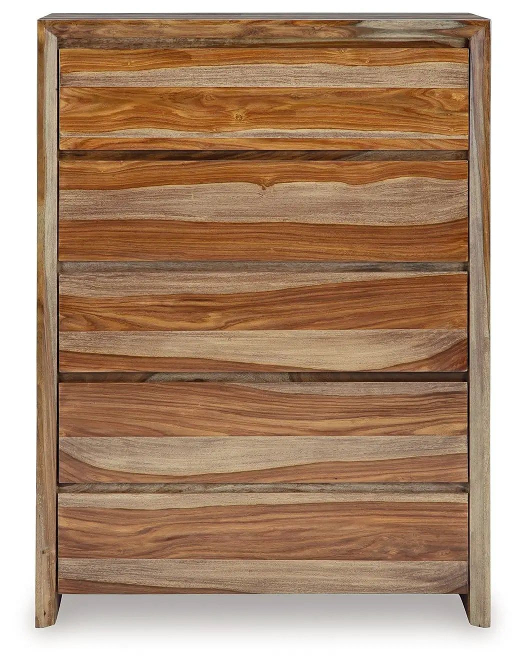 Dressonni Five Drawer Chest | 36 x 18 x 50.63 in | Mdf & Veneer | Brown