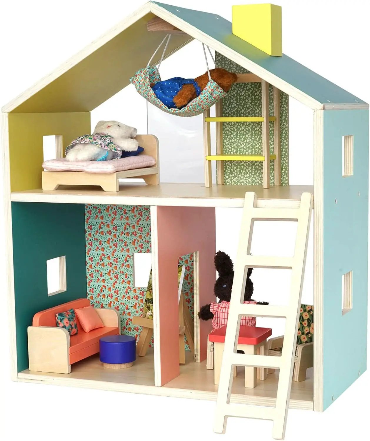 Wooden Playhouse With Loft For Kids 3 Years And Up from PriceLows™