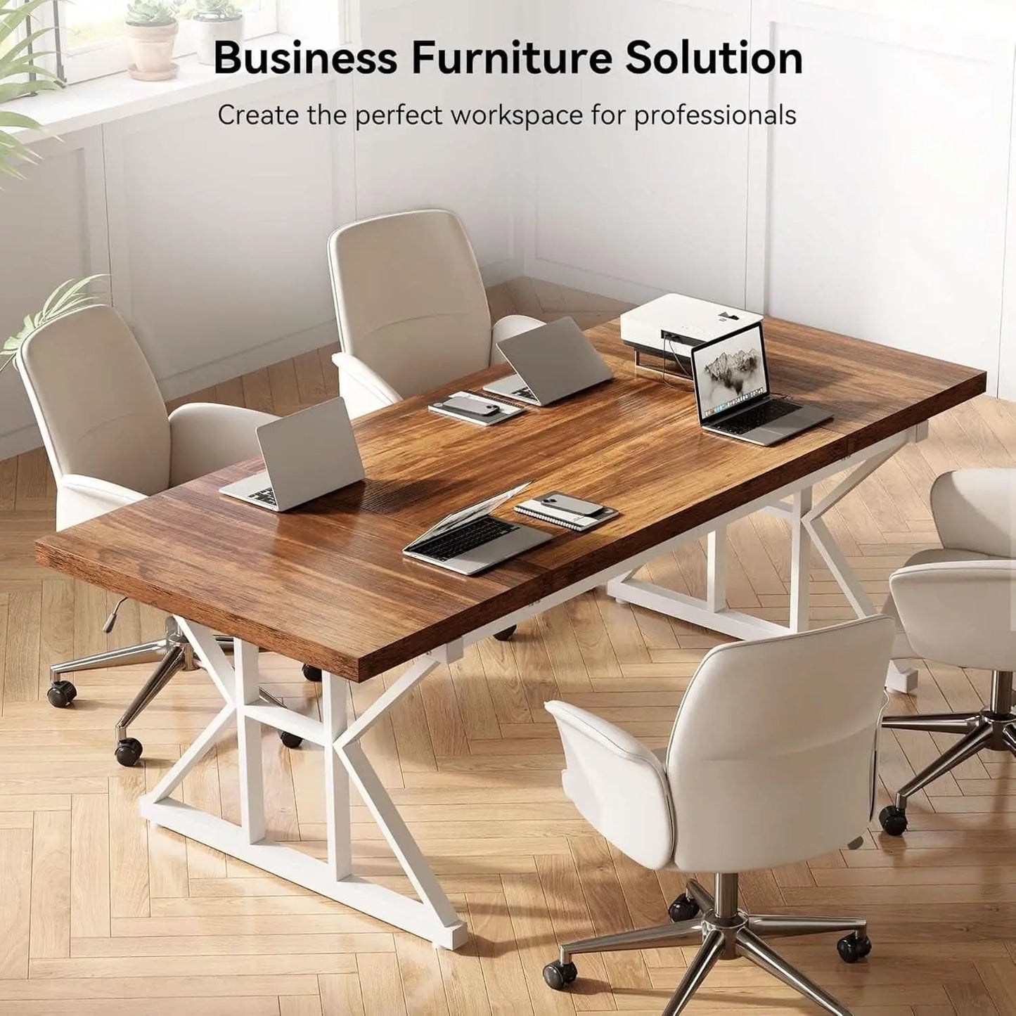 Spacious 70.8 Inch Wooden Executive Desk For Home Office from PriceLows™