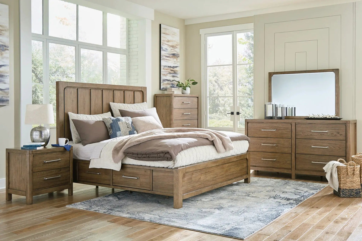 Cabalynn Storage Bedroom Set | 4-Piece | Modern Lodge And Farmhouse Style | Storage Bed