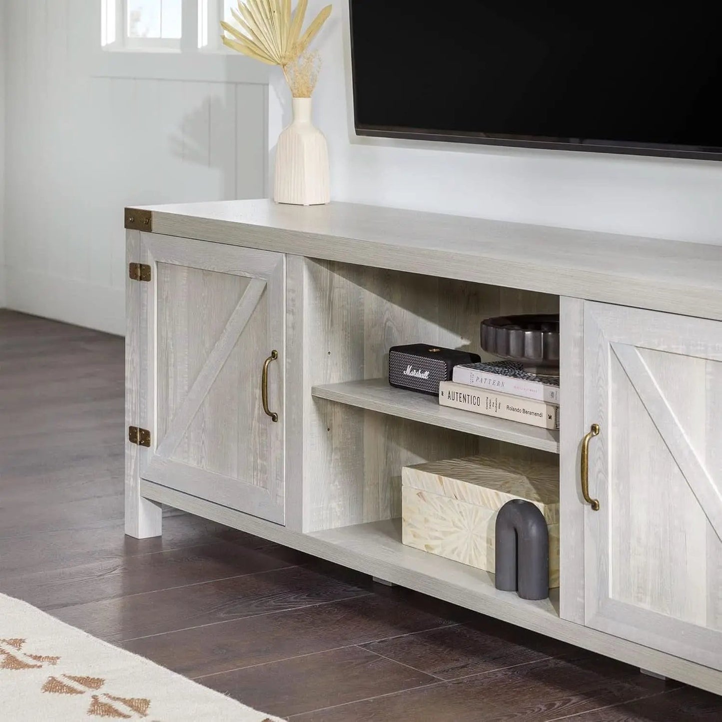 Georgetown Modern Farmhouse 70 Inch TV Stand Stone Grey from PriceLows™