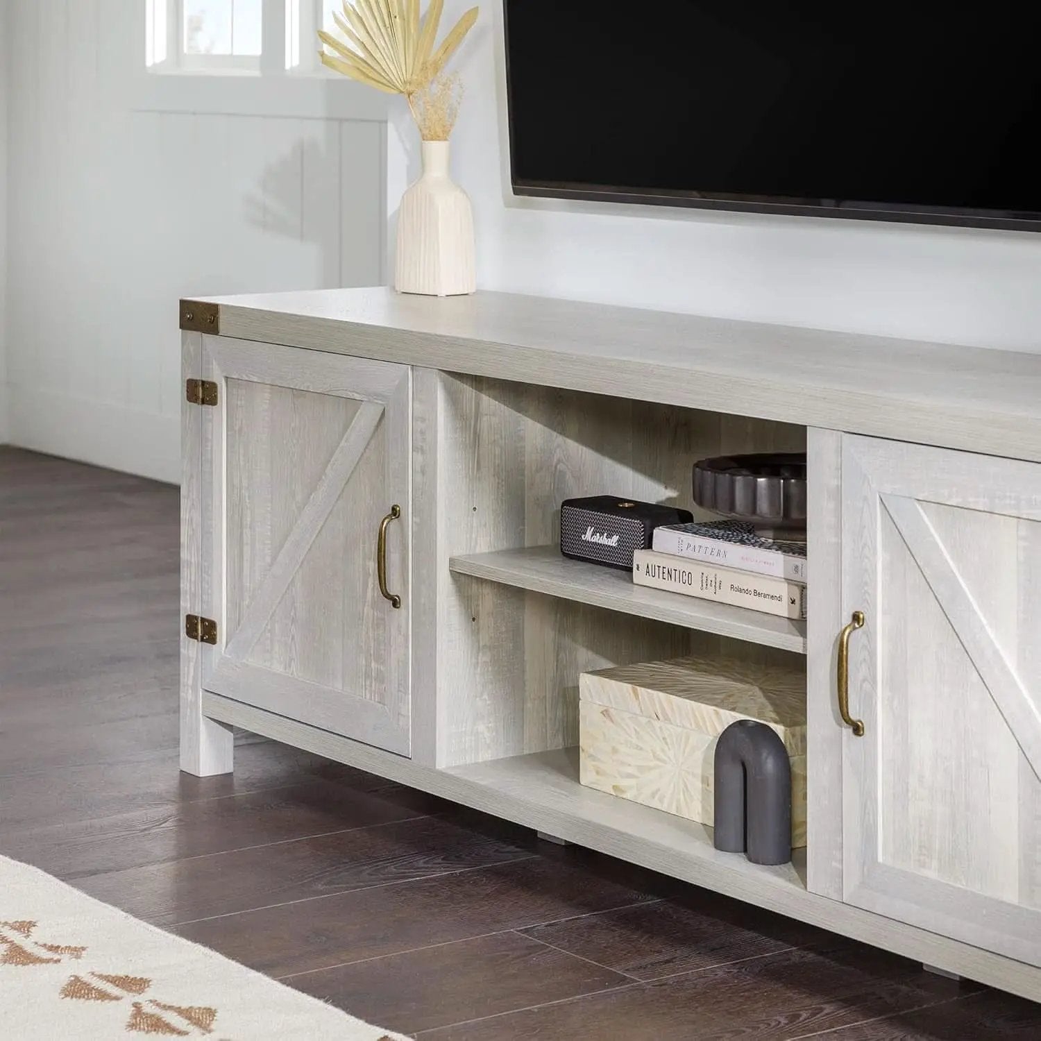 Georgetown Modern Farmhouse 70 Inch TV Stand Stone Grey from PriceLows™