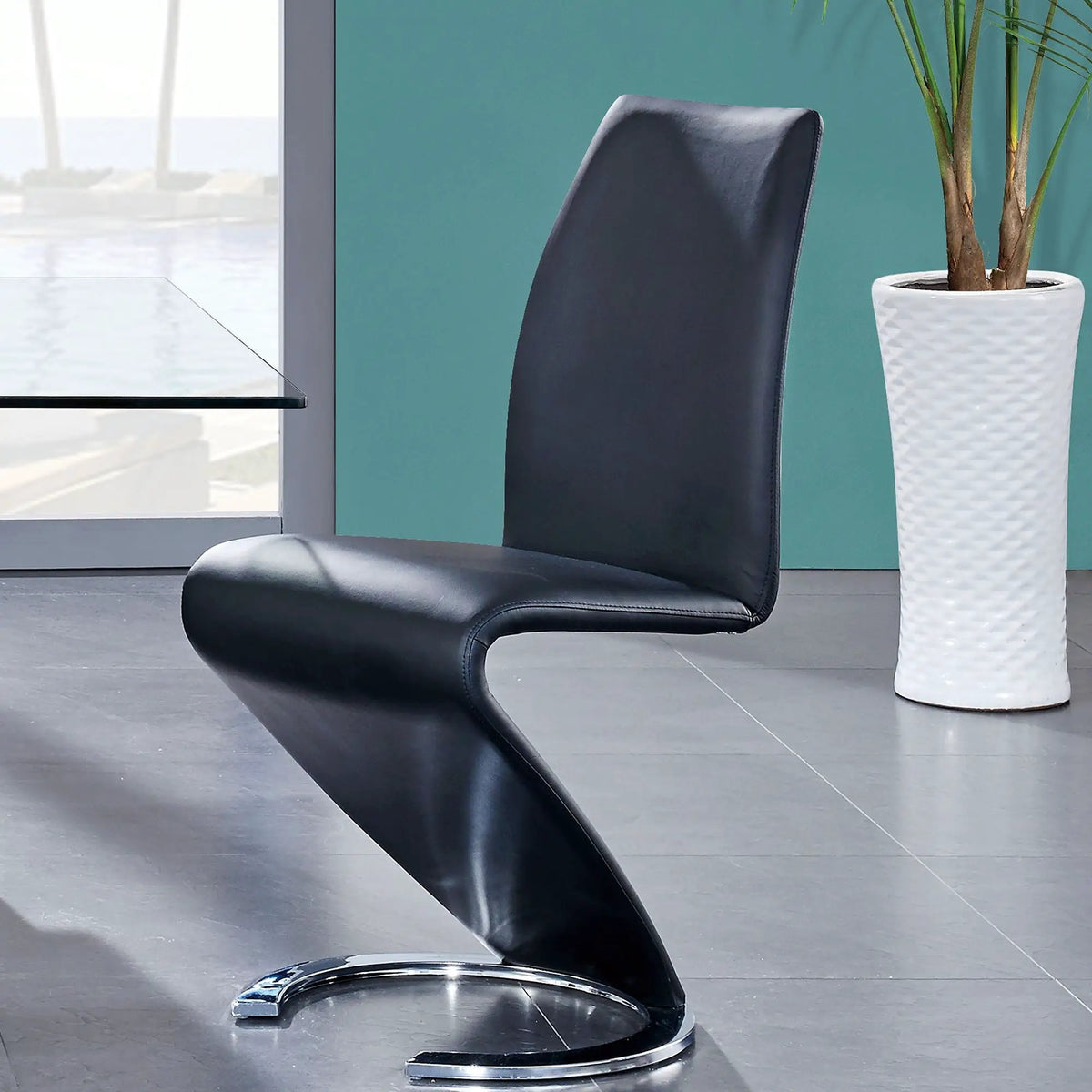 Marcus Horseshoe Dining Chairs | Set Of 2 | Z-Shape Design | Padded Seats