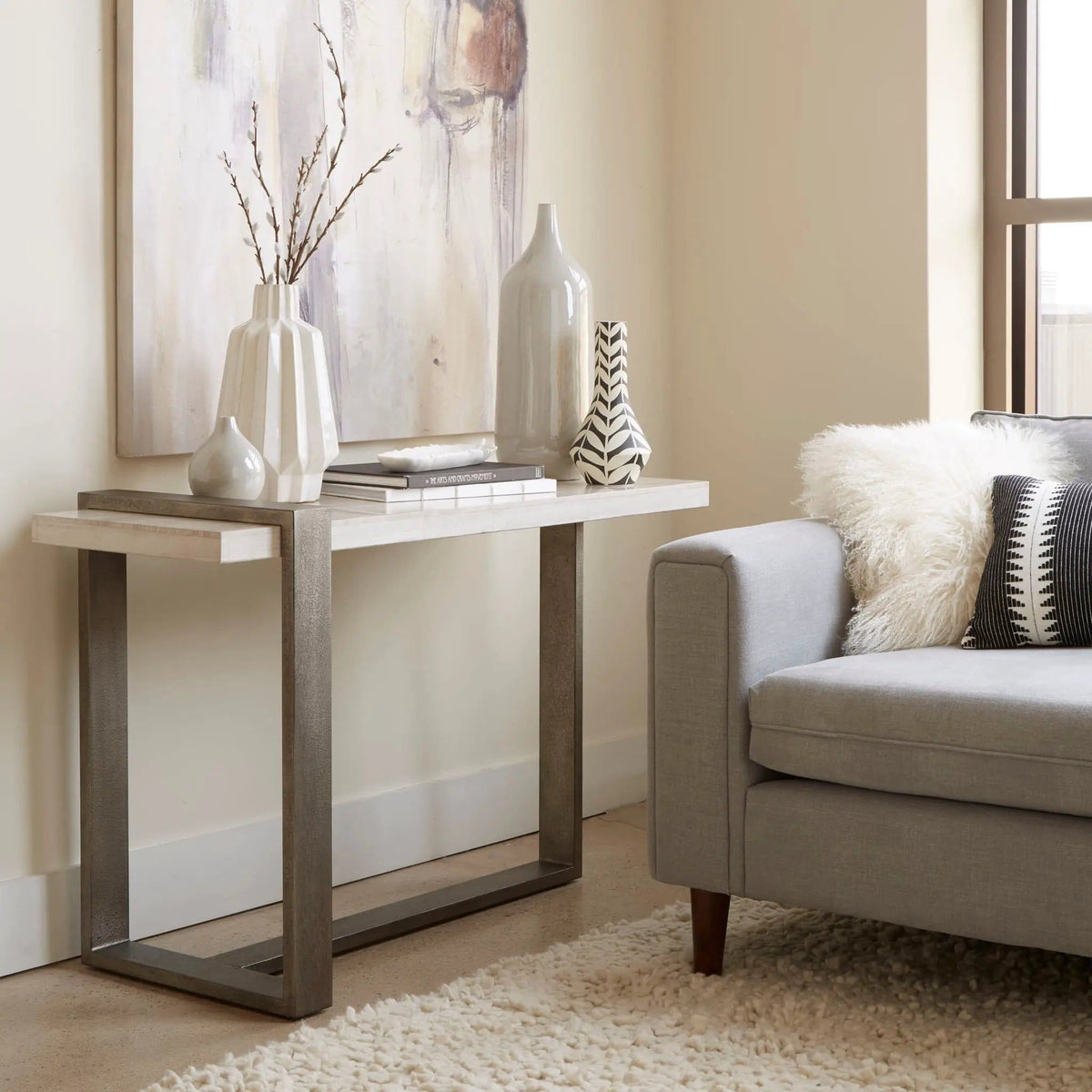 Wiltshire Rectangular Table | 3 Pieces | Metal | Living Room