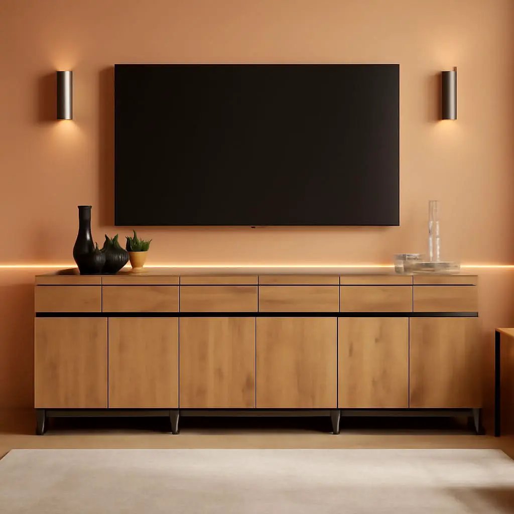 3 In 1 TV Stand For TVs Up To 110 Inch With Adjustable Shelves from PriceLows™