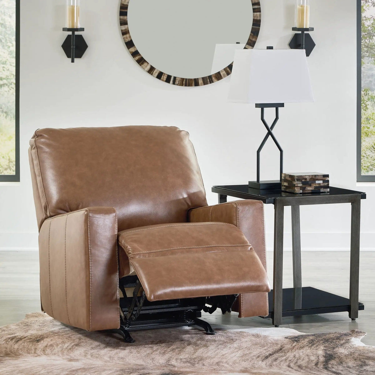 Bolsena Rocker Recliner Rocker Chair | 2 Pieces | Faux Leather | Living Room
