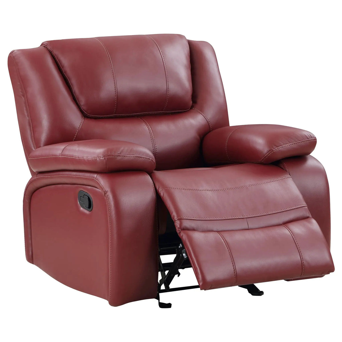 Elodie Glider Recliner Chair | Manual Reclining And Gliding | Tailored Channeling | Pillow Armrests