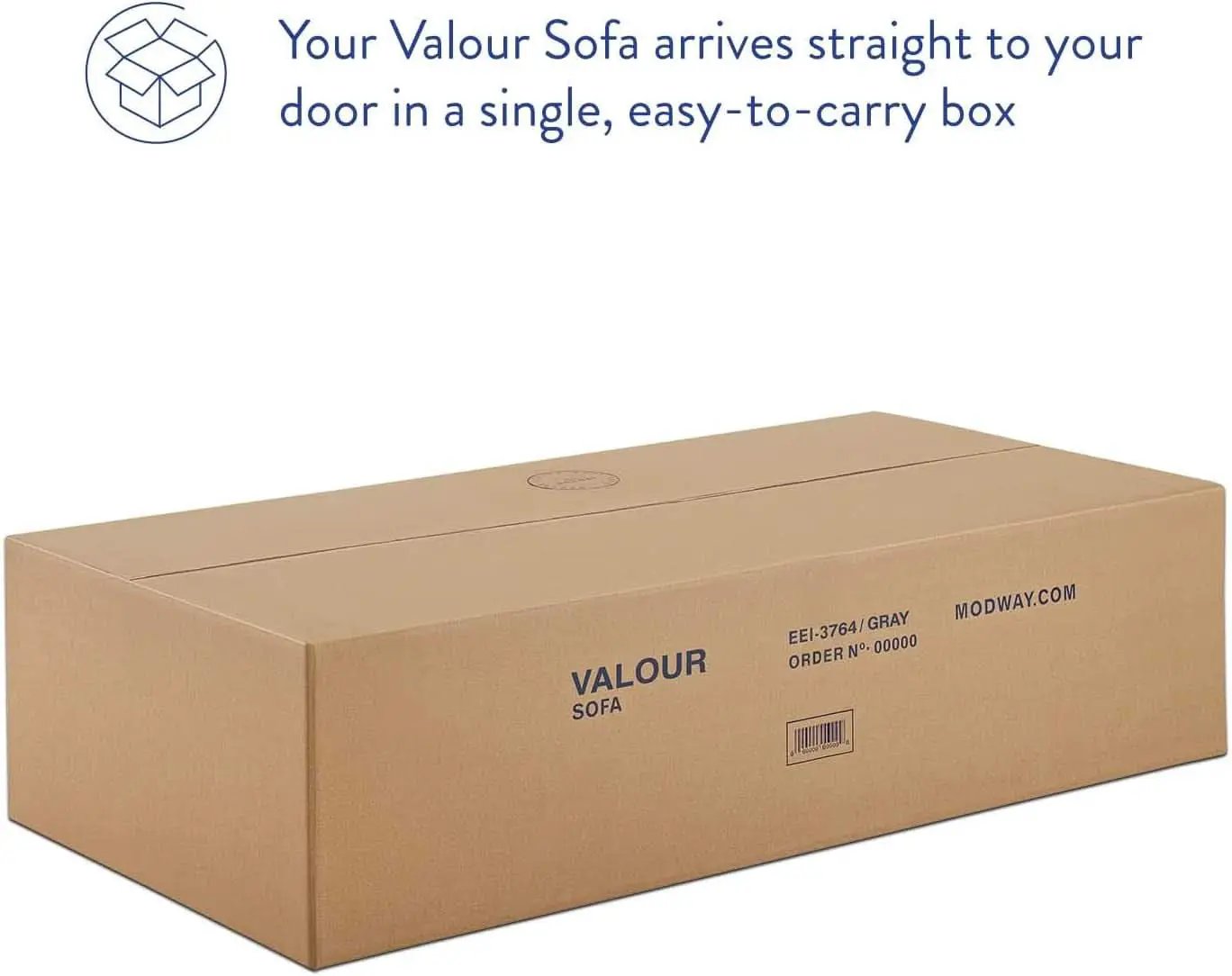 Valour Performance Velvet Sofa White Mid Century Modern from PriceLows™