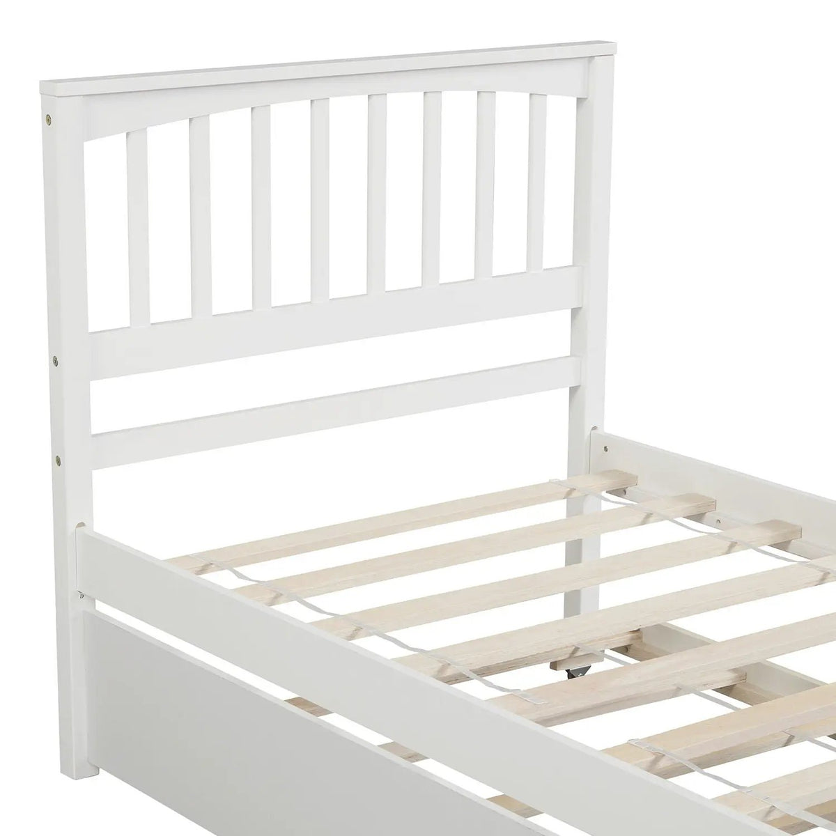 Wood Platform Bed | Headboard And Footboard | Classic Bed Frame | 41.1 Inch Height