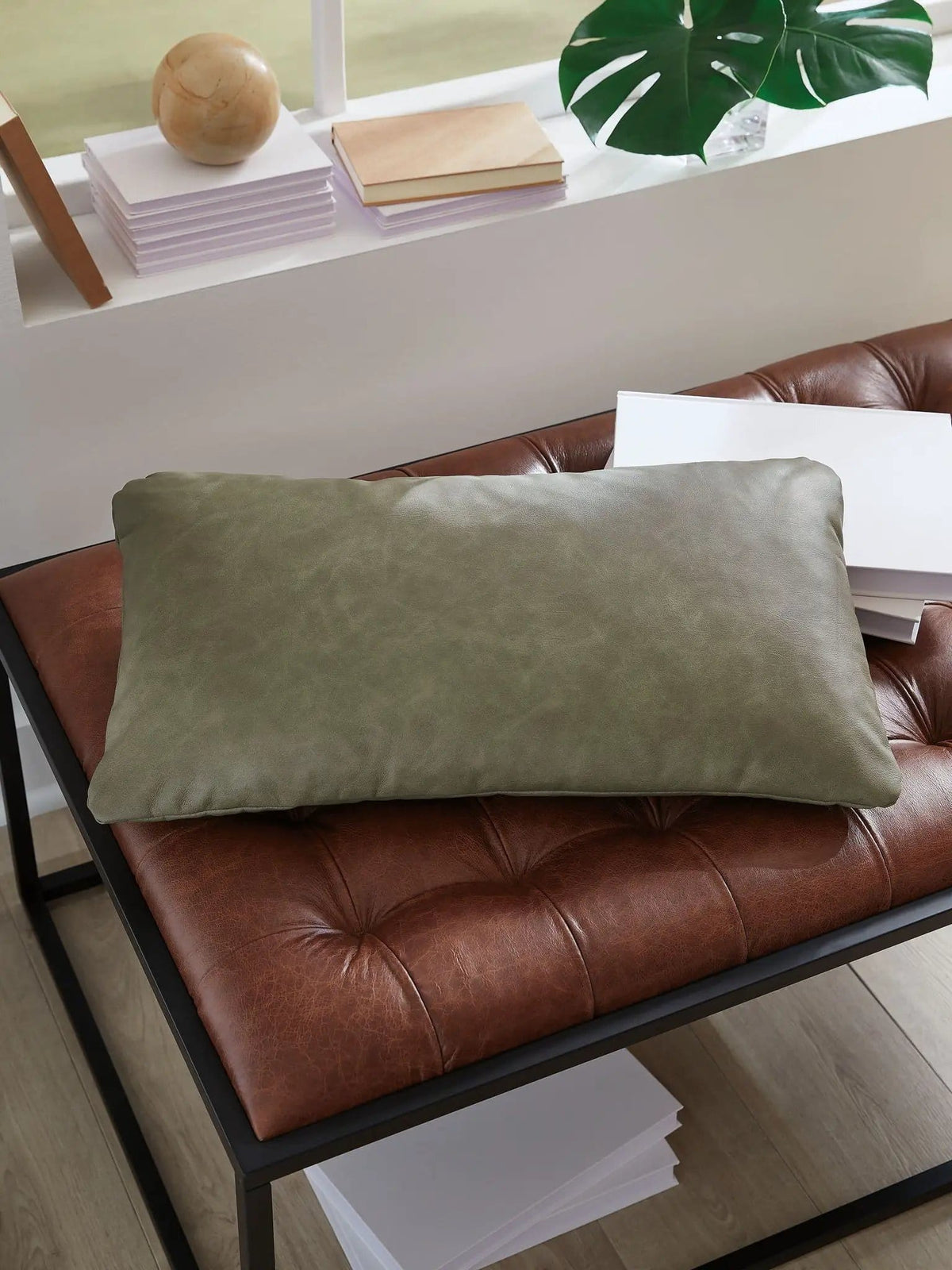 Danvale Pillow | 3 Pieces | Faux Leather | Home
