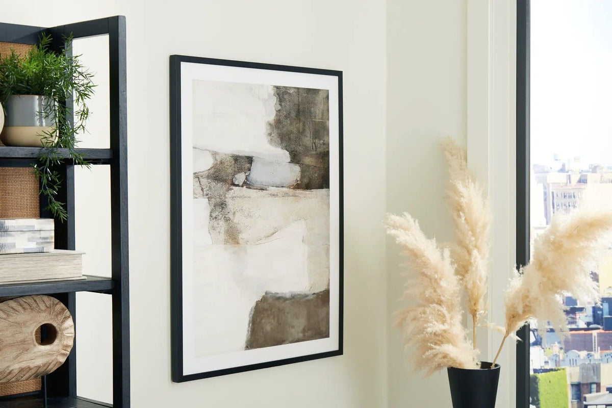 Aldricton Wall Art Framed Print | 30.13 x 1.13 x 40.13 in | Home Furniture | Brown / White