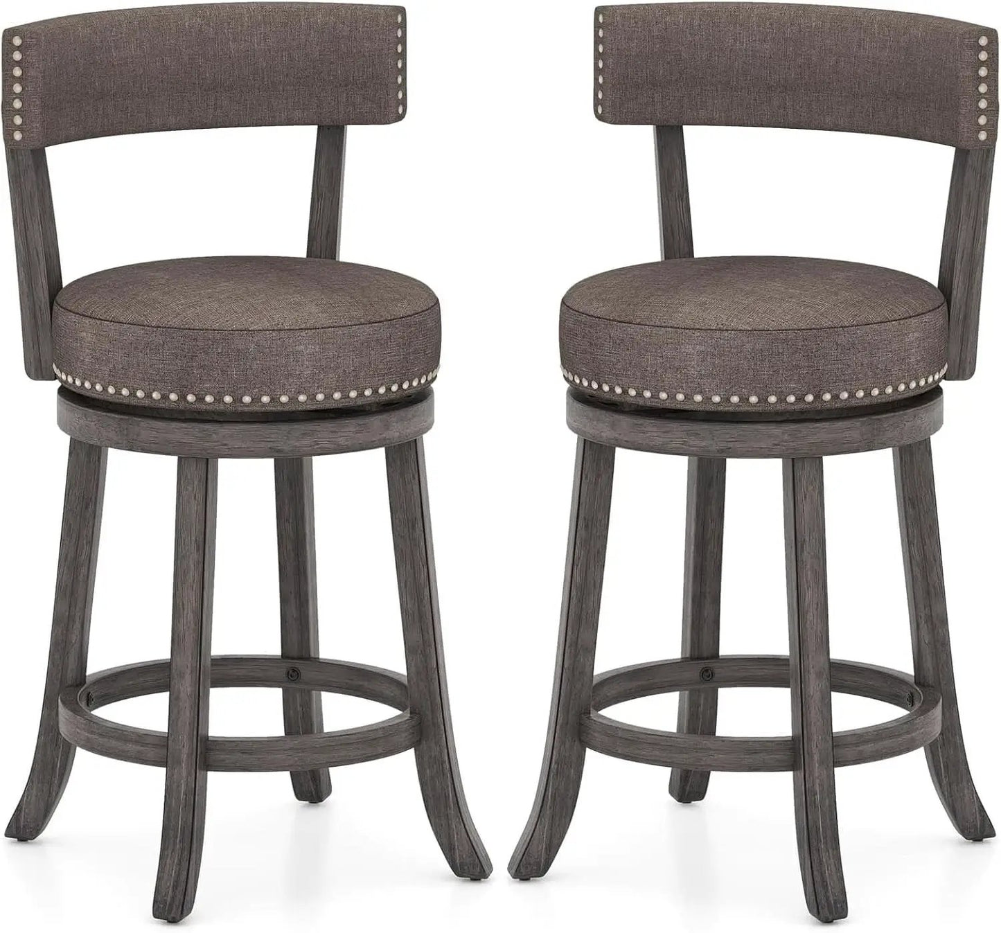 Swivel Bar Stools Set of Two for Kitchen from PriceLows™