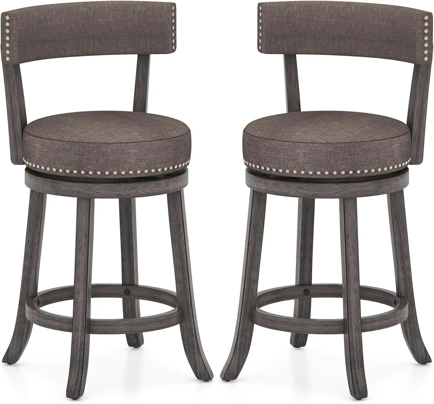 Swivel Bar Stools Set of Two for Kitchen from PriceLows™
