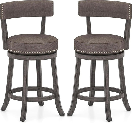Swivel Bar Stools Set of Two for Kitchen from PriceLows™