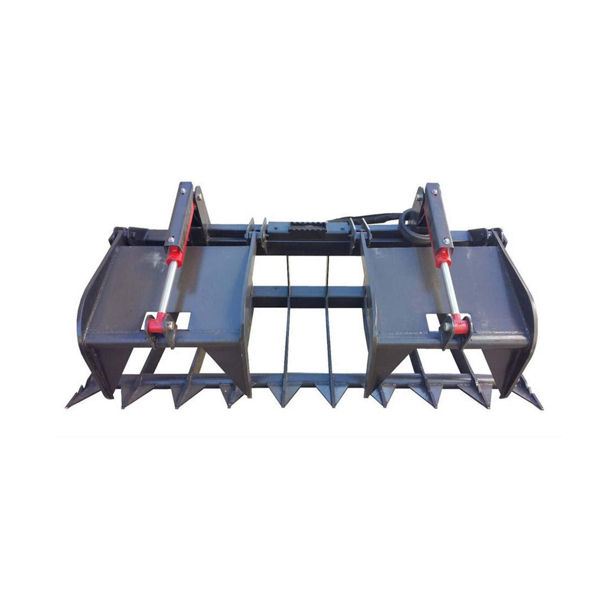 74-Inch Heavy-Duty Skid Steer Root Grapple Bucket Attachment | 74 Inch | Steel | Skid Steer Attachment