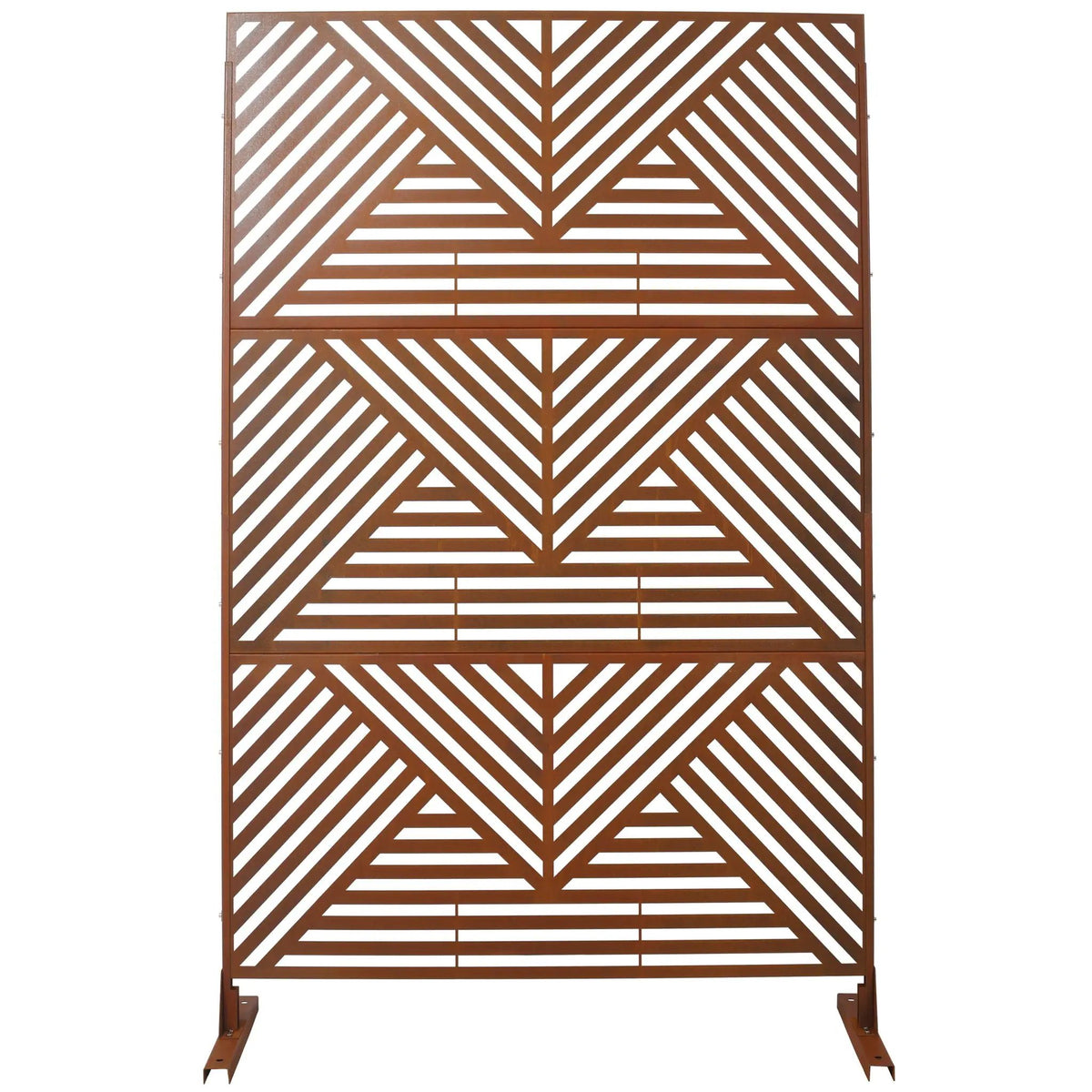 Freestanding Metal Privacy Screen | Outdoor | Indoor Decor Divider