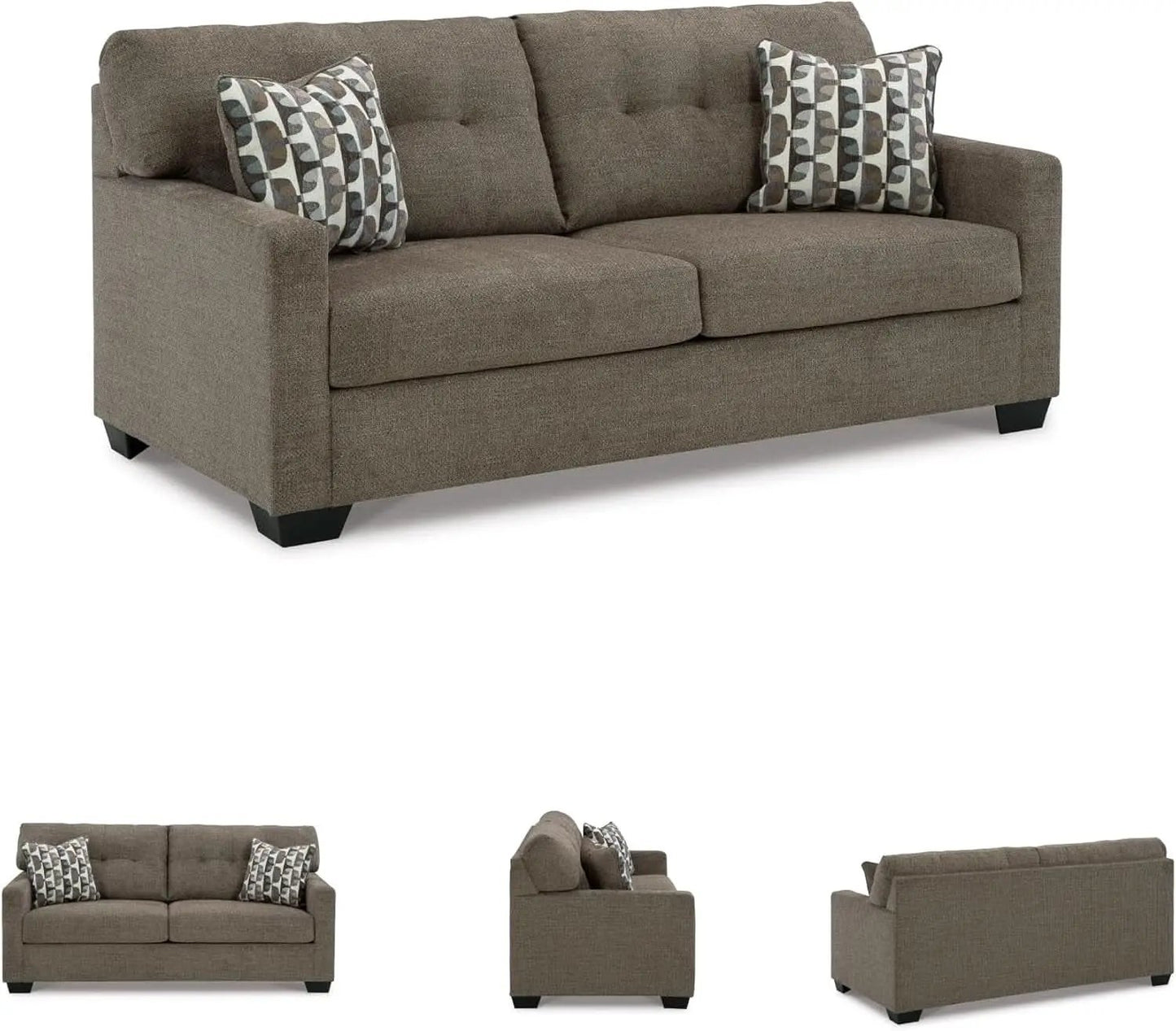 Contemporary Espresso Full Size Sofa Sleeper MemoryFoam from PriceLows™
