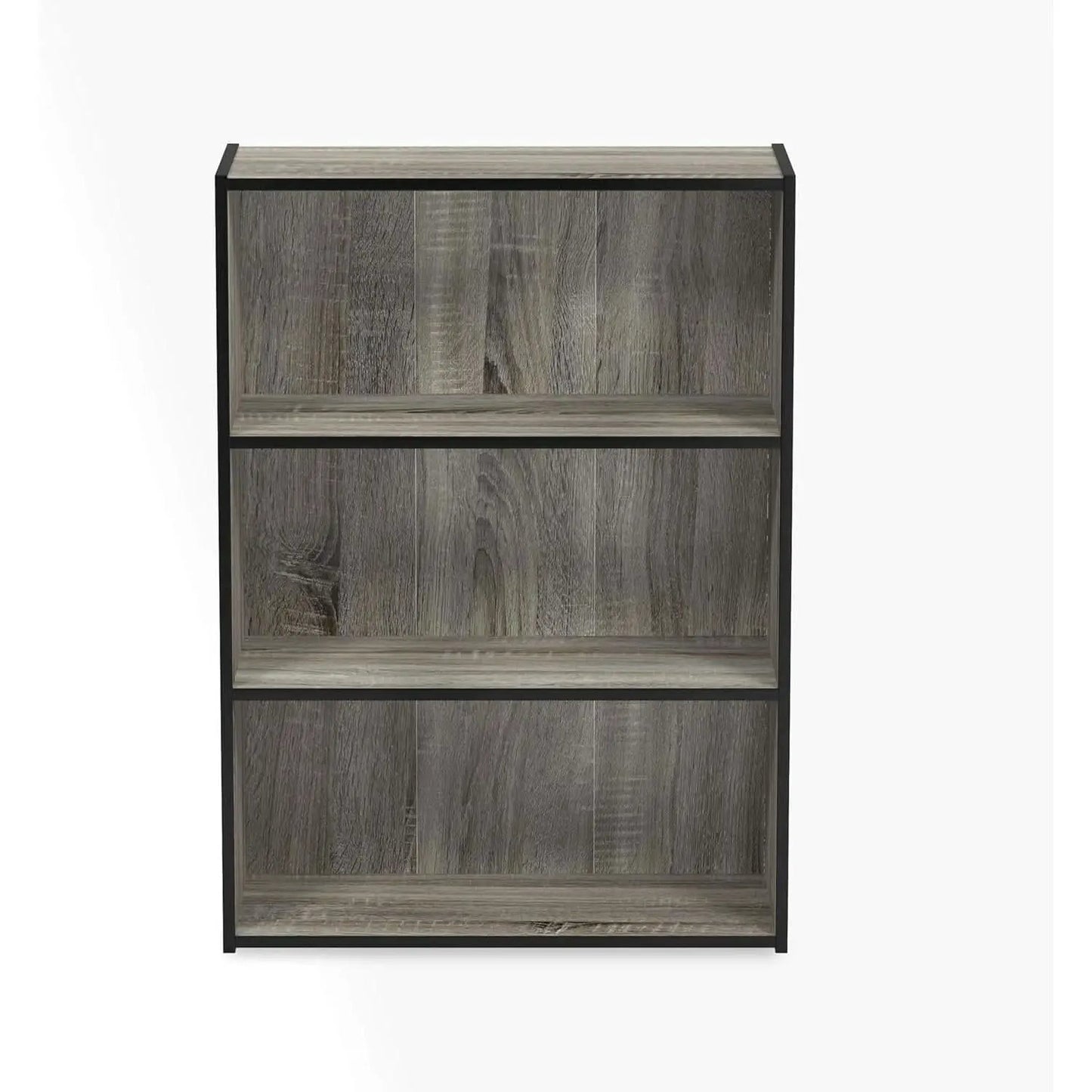 Pasir 3 Tier Open Shelf Bookcase in French Oak Grey from PriceLows™