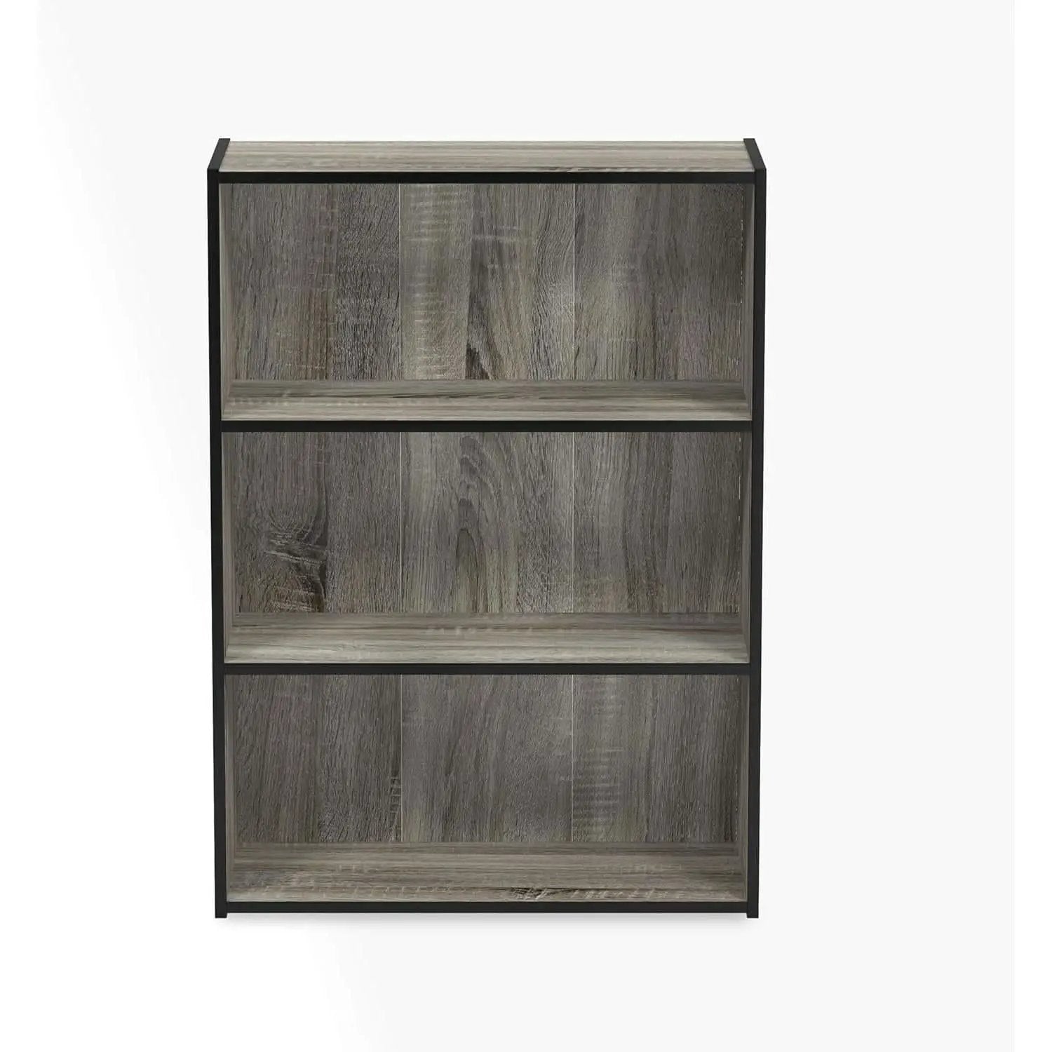 Pasir 3 Tier Open Shelf Bookcase in French Oak Grey from PriceLows™