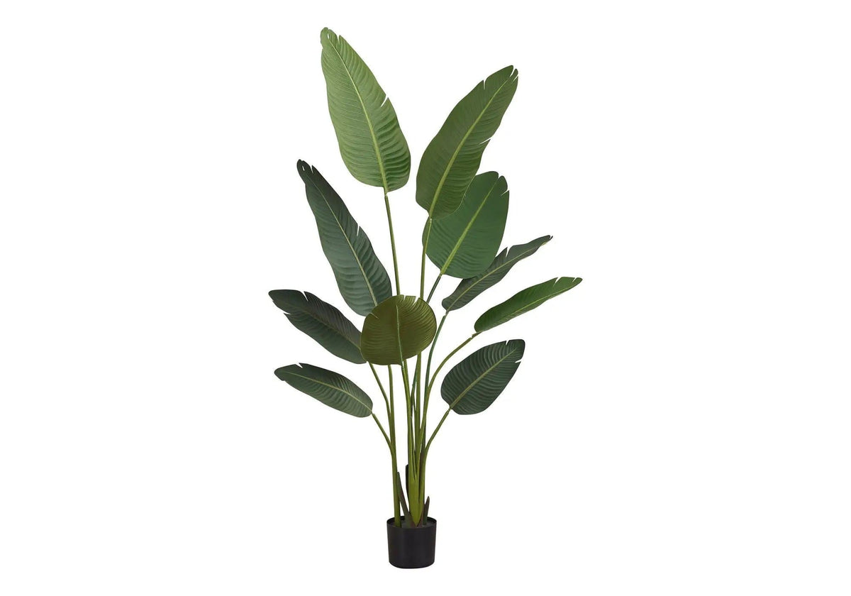 60" Tall, Artificial Plant, Bird Of Paradise Tree, Indoor, Faux, Fake, Floor | 31 x 31 x 60 in | Home Furniture | Black