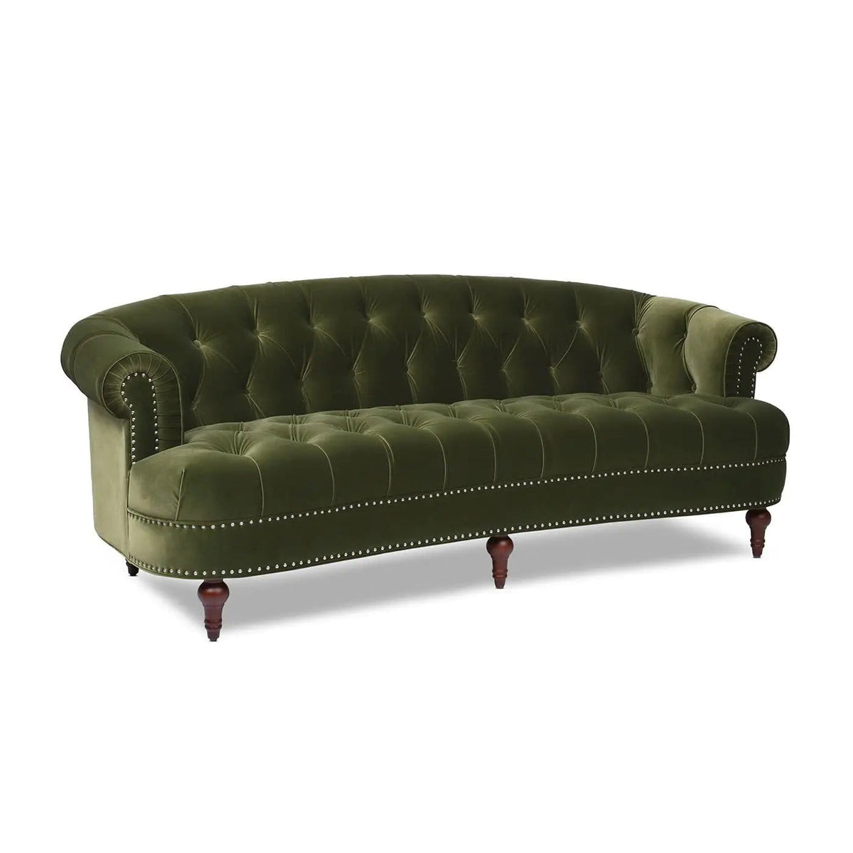 La Rosa Victorian Chesterfield Tufted Sofa | 3 Pieces | Fabric & Iron | Living Room