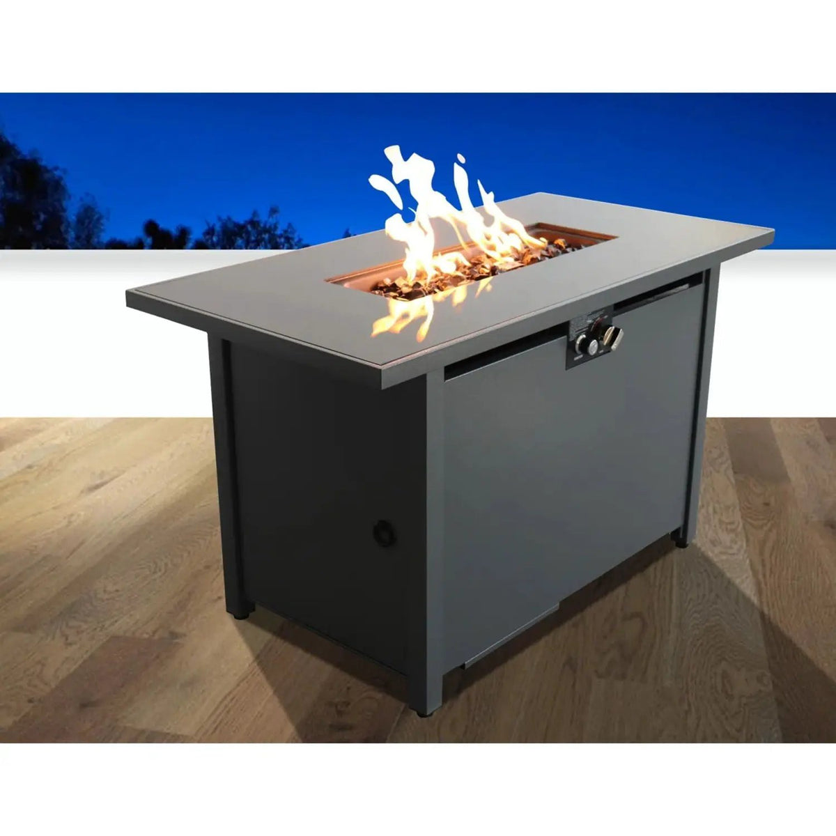 Rectangular Fire Pit | Heavy Steel Frame | Wood Burning