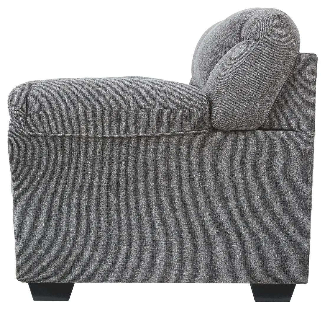 Allmaxx Loveseat | Pewter | 29 Inch Arm Height | 61 Inch Length