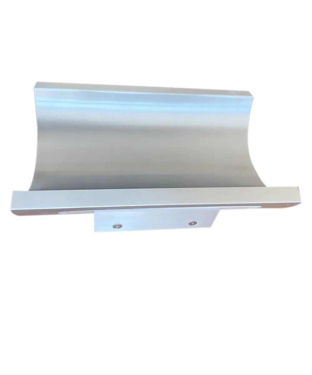 2-Light LED Outdoor Wall Sconce | 5-Inch Satin Aluminum | Indoor Outdoor Use