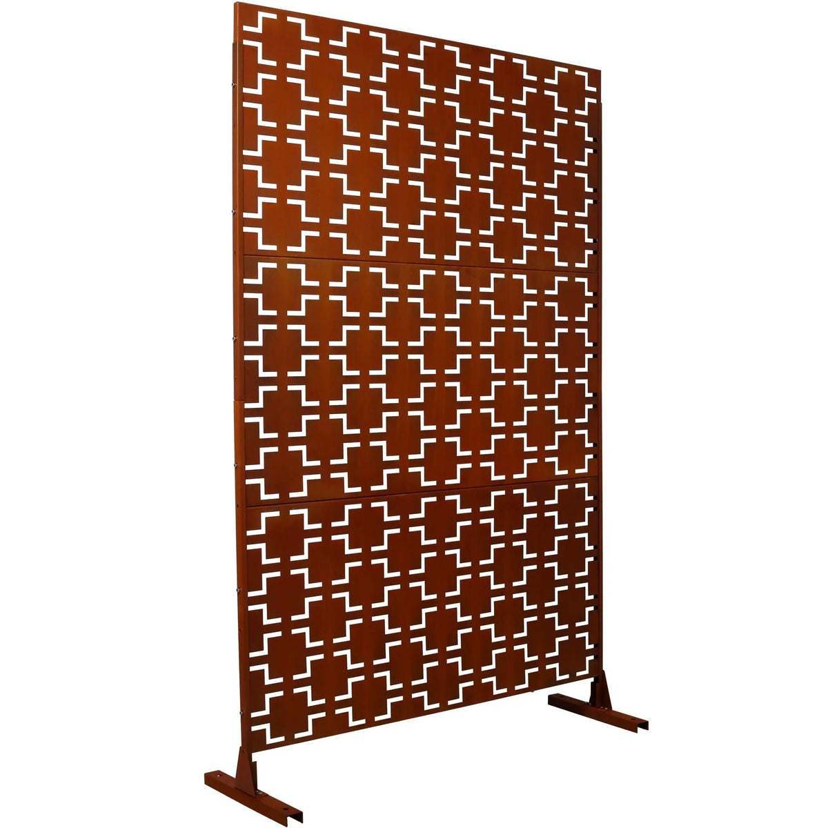 Metal Privacy Screen | Freestanding Divider | Rust Resistant