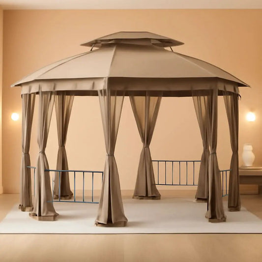 Replacement Canopy For Jefferies Gazebo Beige Whisper RipLock 350 from PriceLows™