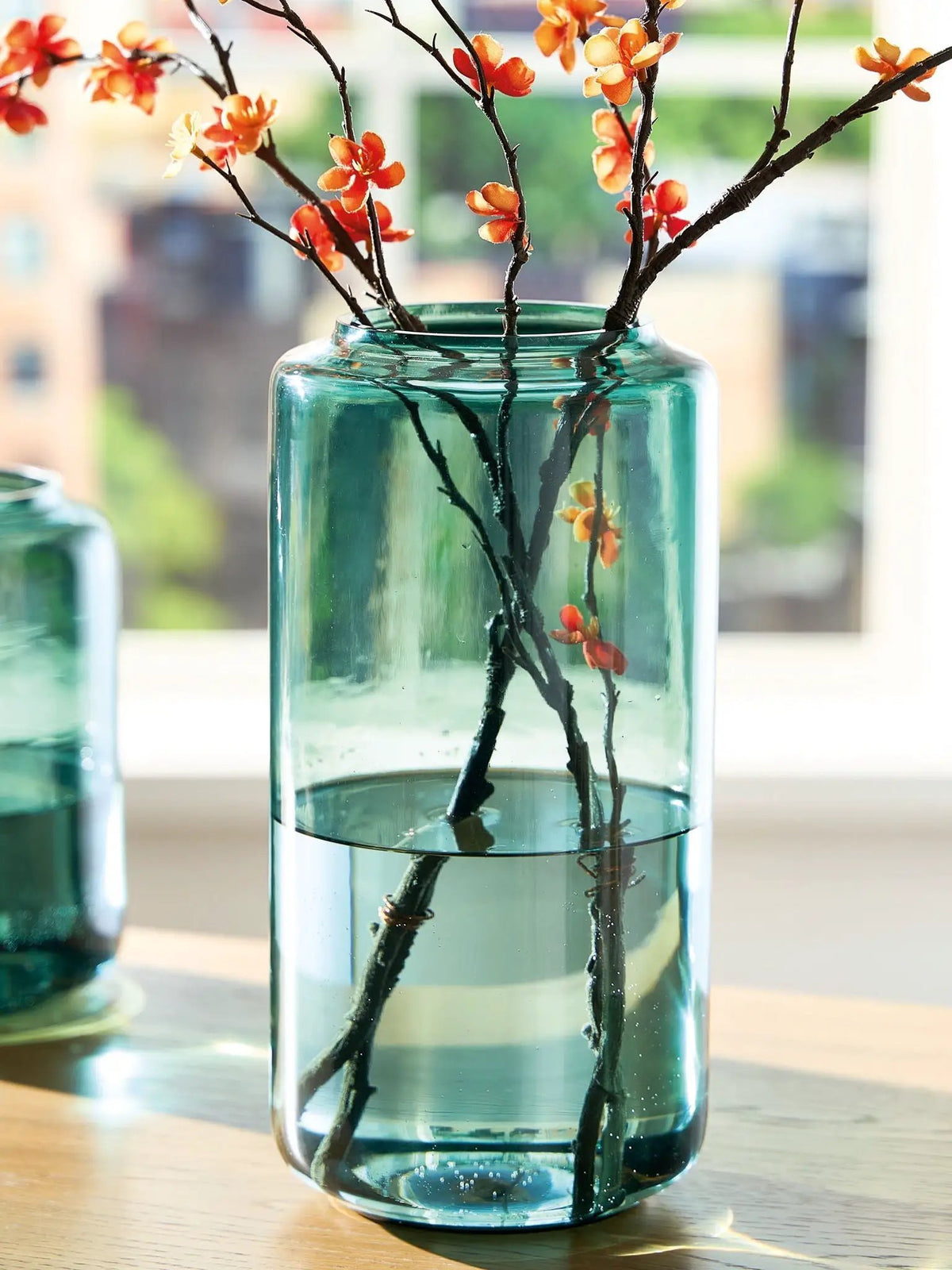 Inisland Blown Glass Vase | Subtle Color Pop | Elegant Form | 8 Inch Height