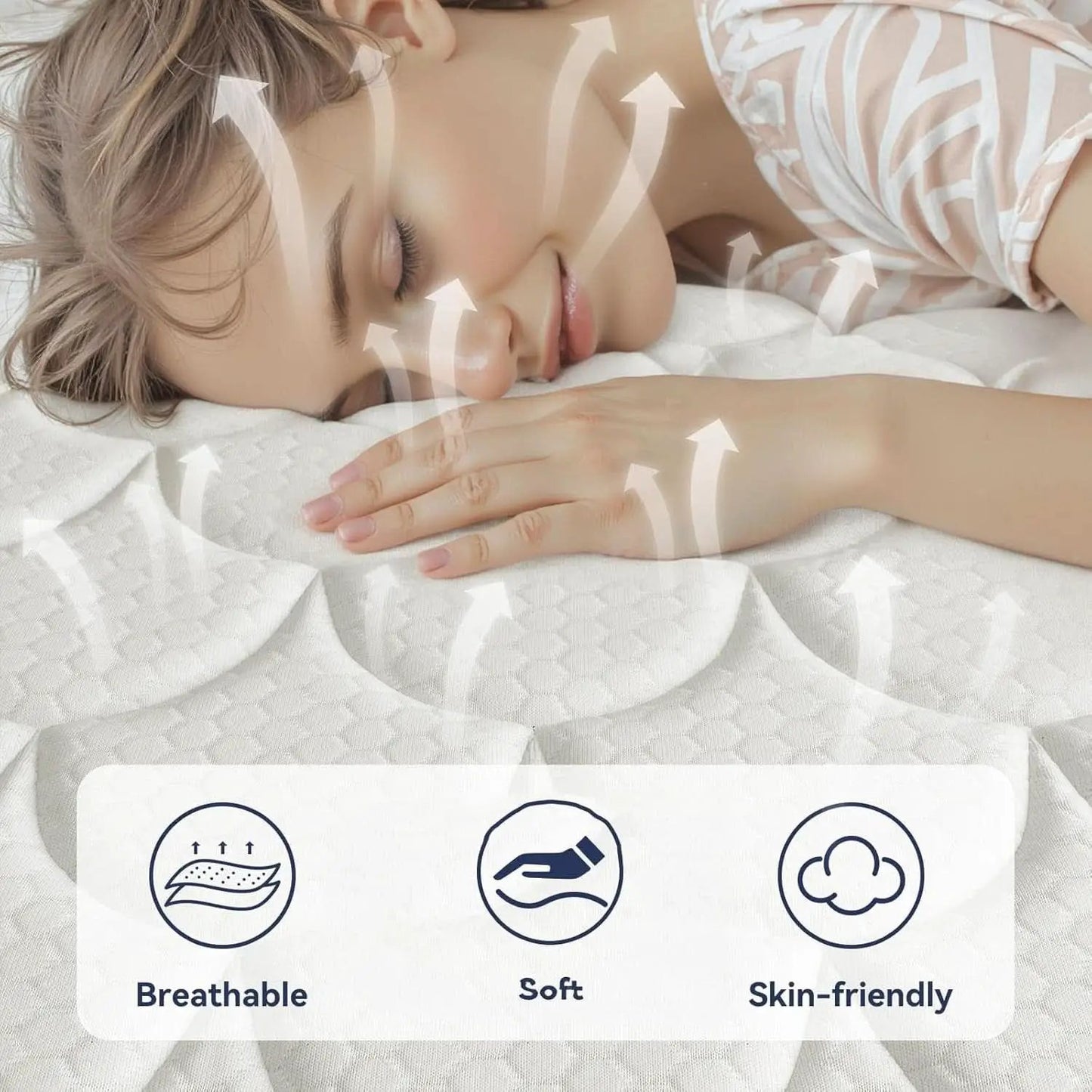 Queen Hybrid Mattress Gel Memory Foam Certipur US Certified from PriceLows™