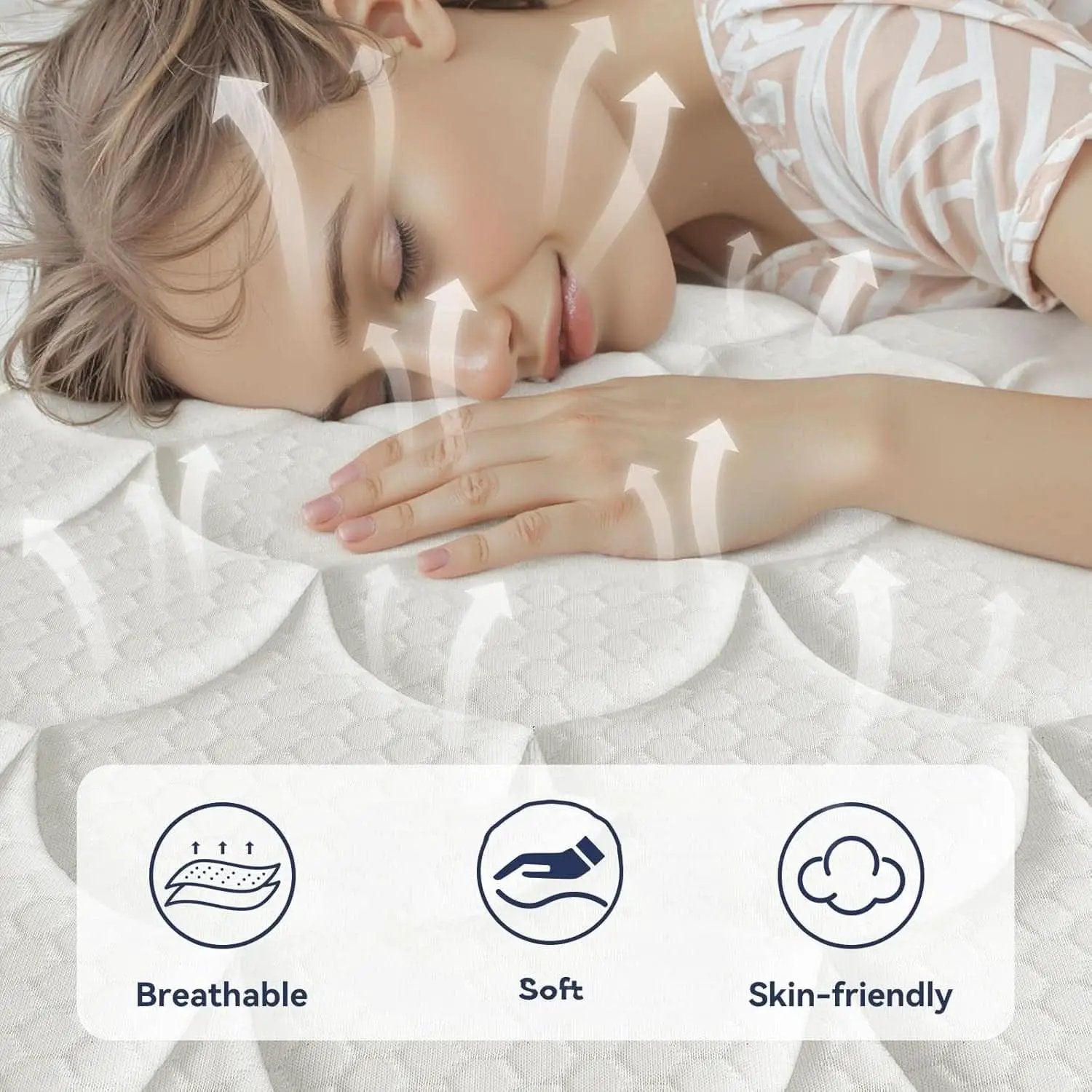 Queen Hybrid Mattress Gel Memory Foam Certipur US Certified from PriceLows™