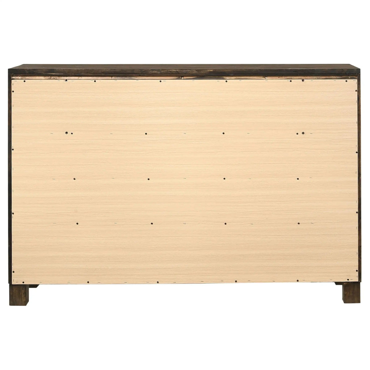 Woodmont 8-drawer Dresser Rustic Golden | 57.5 x 16.25 x 39 in | Wood | Brown