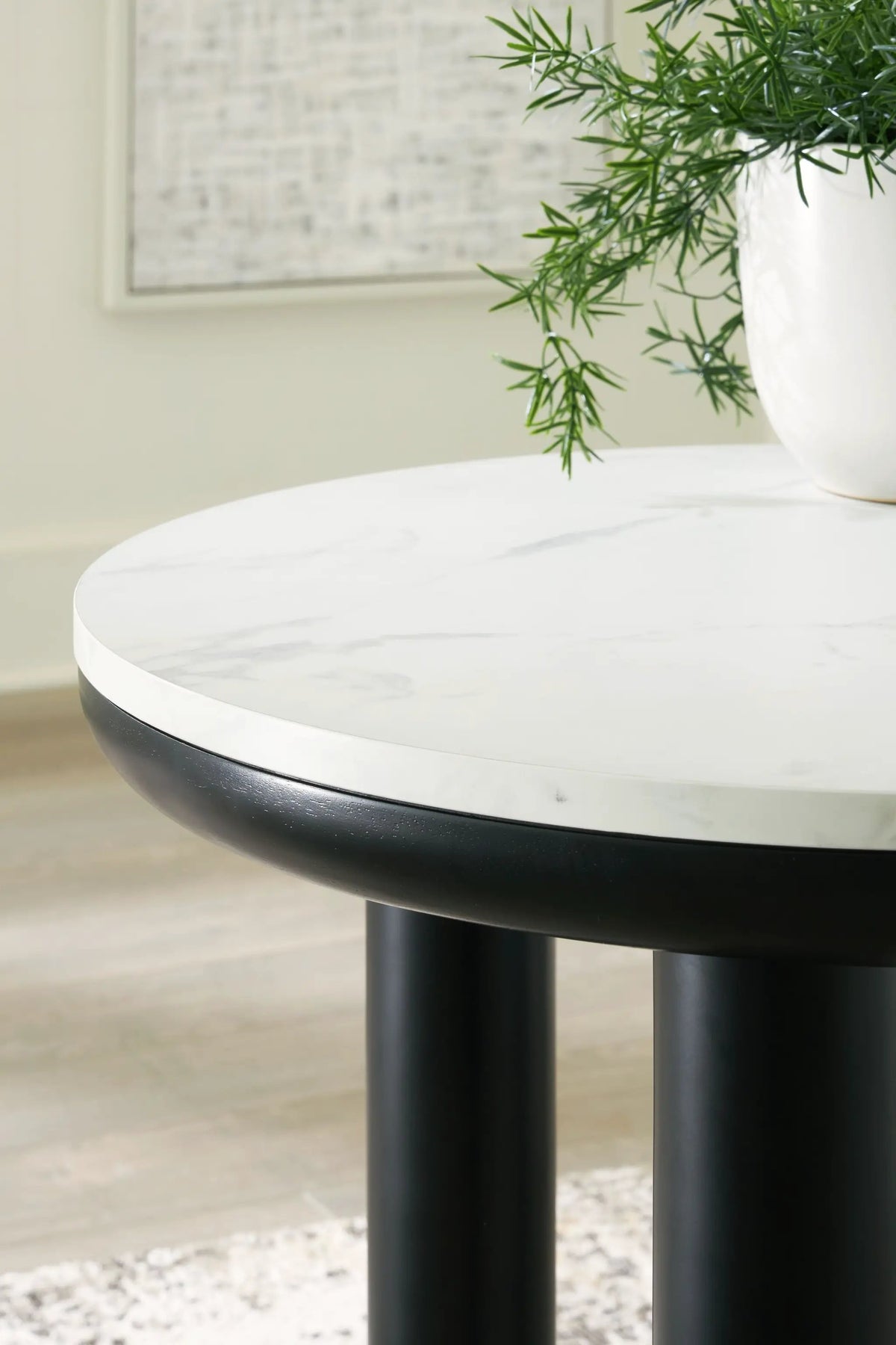 Xandrum Occasional Table Set | Set Of 3 | Black And White | 15.75 Inch Cocktail Table Height
