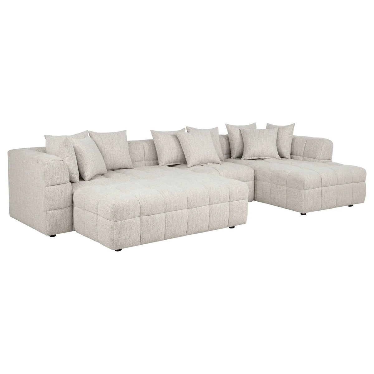 Amara 4-Piece Upholstered Sectional Sofa | 4-Piece Set | Polyester & Fabric | Living Room