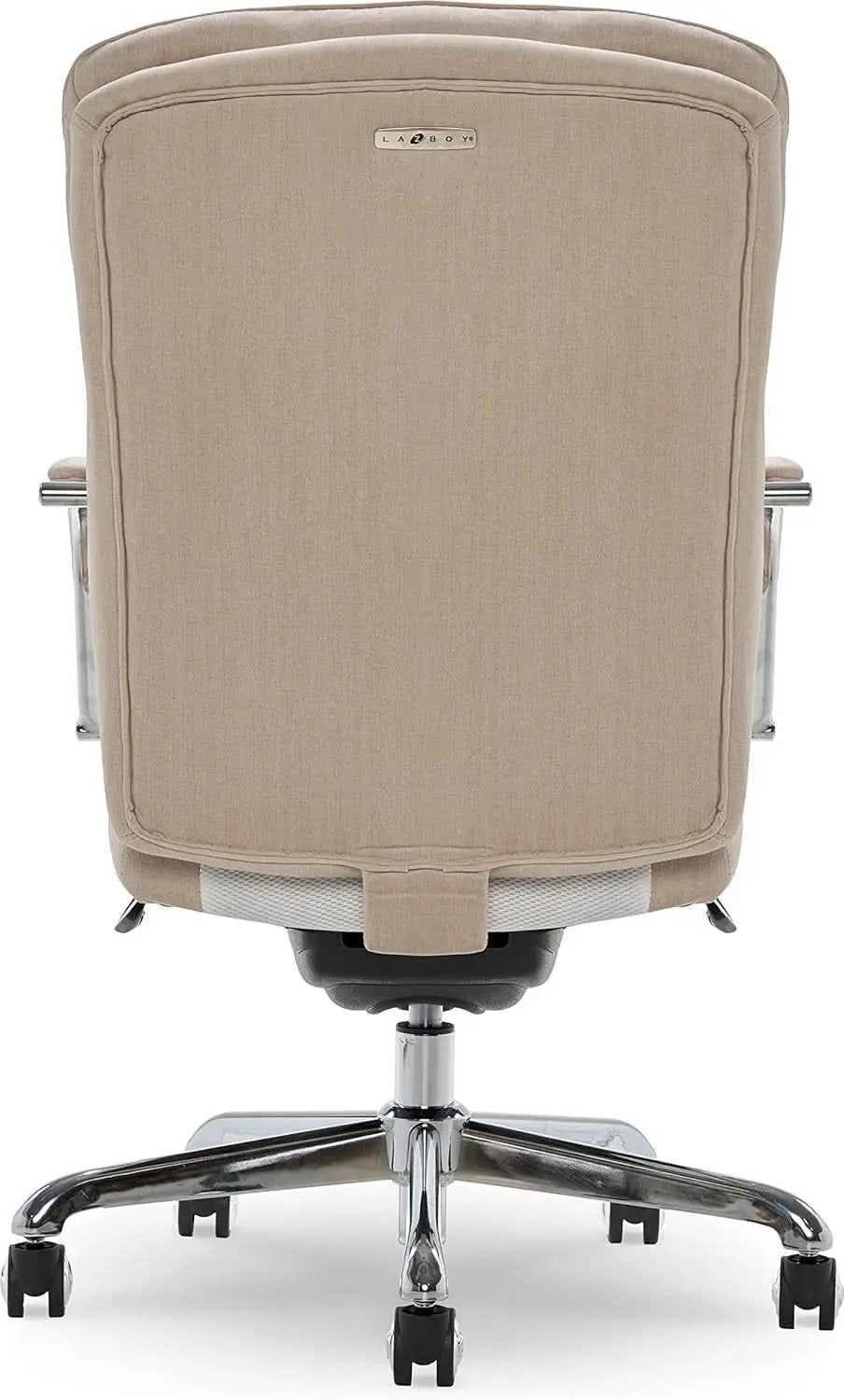Quilted Leather Executive Office Chair With Lumbar Support Cream from PriceLows™