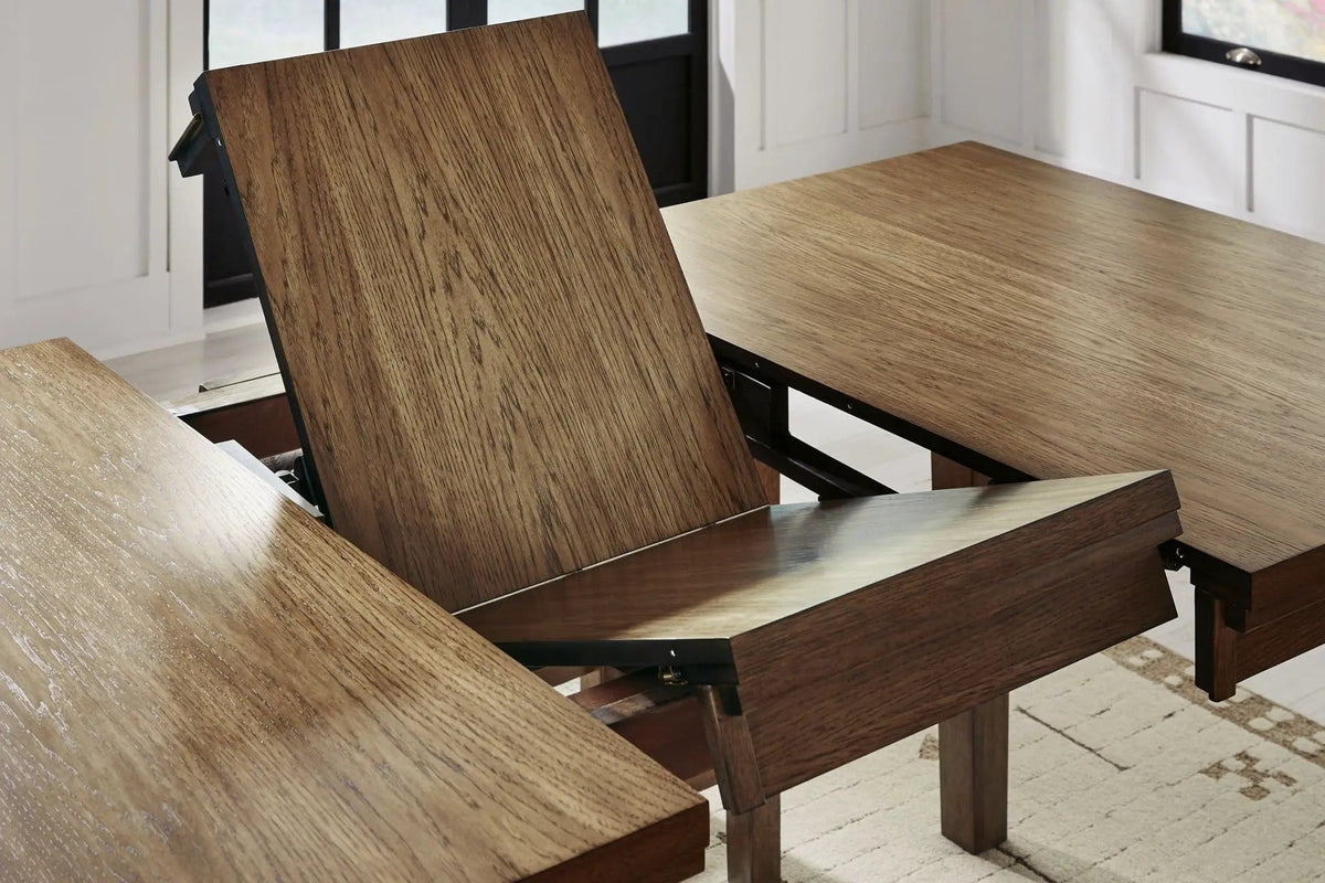 Urbinforte Counter Height Dining Extension Table | 42 x 78.13 x 36 in | Engineered Wood | Light Brown