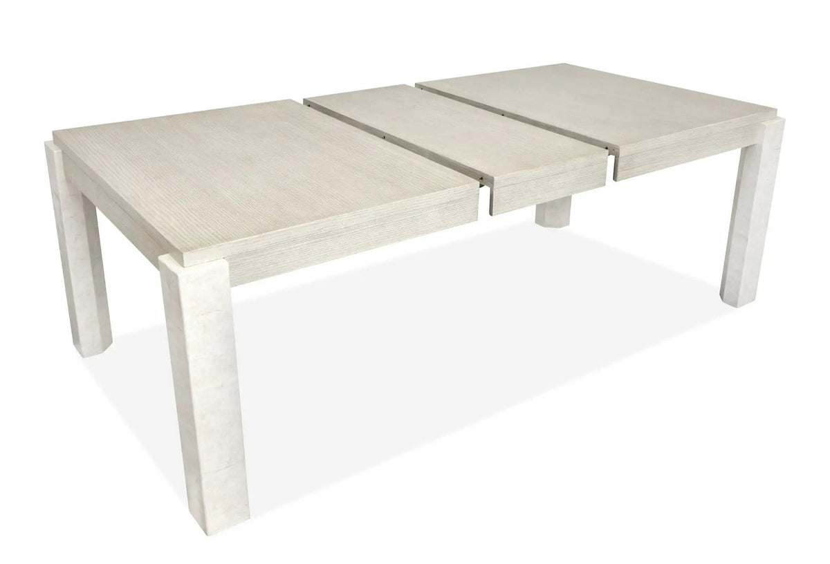 Lorelei Extendable Rectangular Dining Table Dining Tables with Extension | 44 x 68 x 29.75 in | Fabric & Mdf | Misty Cloud